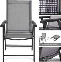 Fauteuils pliants modernes en métal, chaises de salle à manger portables pour l'extérieur, pour jardin, camping, bord de piscine, plage, terrasse, pelouse, cour