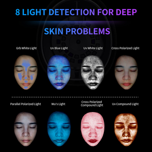 Chuyên NGHIỆP 4K HD ai mặt da Phân Tích Scanner 3D da liễu tất cả các nếp nhăn trên khuôn mặt phân tích da Máy phân tích - Product Image 4