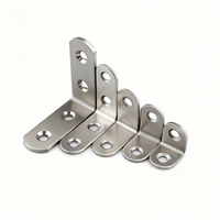 Support d'angle en acier inoxydable robuste en forme de L pour meubles, armoires, étagères, fixation d'angle, quincaillerie