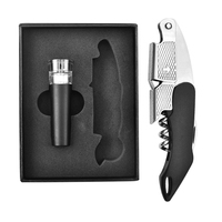 WELLFLYER WK-118 couteau hippocampe en acier inoxydable personnalisé multifonction tire-bouchon à vin coffrets cadeaux pour accessoires de bar