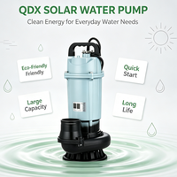 Pompe solaire flottante submersible QDX économique à grand débit, sans facture d'électricité, pour l'irrigation des villages