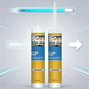 Scellant en silicone GP de qualité supérieure, populaire sur le marché, à séchage rapide, adhésif acide pour le bricolage, la salle de bain, la cuisine, le scellement des joints de <span class=keywords><strong>carrelage</strong></span> - Product Image 4