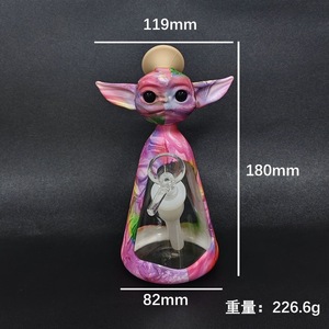 Pipa de Hookah de Vidrio con Forma de Ángel Colorida, Mini, con Cazoleta y Tubo, para Uso en Escritorio - Product Image 6