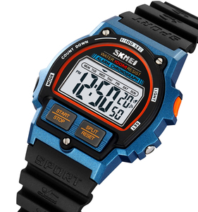 Montre Digitale Homme <span class=keywords><strong>SKMEI</strong></span> 2263 Élégante ODM, Meilleure Autonomie, Bracelet en Acier Inoxydable, Étanche, Calendrier, Montre de <span class=keywords><strong>Sport</strong></span> Simple, Fabricant - Product Image 4