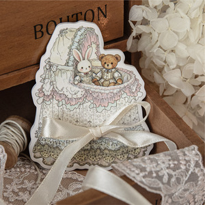 Bloc de Notas Adhesivas de 30 Hojas, Serie Rococo Sweet Dreams, Diario de Cuentos de Hadas Vintage, Fondo Decorativo DIY - Product Image 3