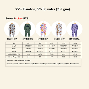 Mamelucos de bambú para recién nacidos, ropa para bebés, niños y niñas, mono con estampado personalizado, ropa de bambú para niños, pijamas al por mayor - Product Image 4