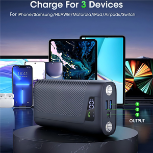 เครื่องชาร์จแบบพกพา PD 20W พร้อมไฟฉายแบตเตอรี่สำรองขนาด30000mAh พร้อมระบบชาร์จเร็ว22.5<span class=keywords><strong>ว</strong></span>ัตต์สำหรับ iPhone iPad Mini และอื่นๆ - Product Image 2