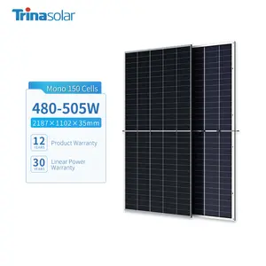 TrinaSolar高効率480w 485w 490w 495w 500w 505wソーラーパネル