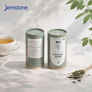 Biodegradable Food Grade Food Health Supplement Paper Cardboard Can for Tea Cylinder Packaging Kraft Tea Packaging Paper Tube - Product Image 3