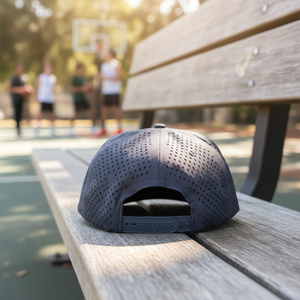 Cappello da Baseball <span class=keywords><strong>OEN</strong></span> Personalizzato a 5 Pannelli in Nylon con Logo e Cordino, Impermeabile con Fori Perforati al Laser, Cappello da Golf ad Alte Prestazioni - Product Image 6