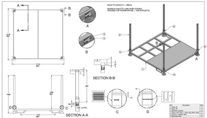 Tùy Chỉnh Đóng Mở Màu Cam Lưu Trữ Lốp Xếp Chồng Kệ Kệ Có Thể Gập Lại Kim Loại Cầm Tay Có Thể Xếp Chồng <span class=keywords><strong>Pallet</strong></span> Stack Hệ Thống Giá - Product Image 5