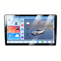 Autoradio universel TS105 4+64 Go Android 14 avec écran tactile QLED 9/10 pouces, CarPlay, système 360, 4G, DSP, 8 cœurs