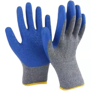 Wear Resistant Labor Protection Latex Embossed Waterproof <strong>Cream</strong> Non-slip Multi-color Work Safety <strong>Gloves</strong> for Construction Workers - Product Image 6