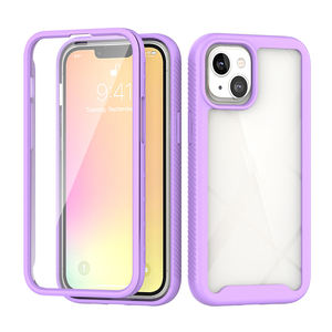 Transparent 2 en 1 dur PC souple TPU antichoc pare-chocs coque de téléphone pour IPhone 17 AIR 16 15 Pro Max clair housse de téléphone - Product Image 1