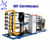 Système de purification d'eau par osmose inverse industriel 50 M3/H, installation d'osmose inverse 50000 LPH pour projet de traitement d'eau potable municipale