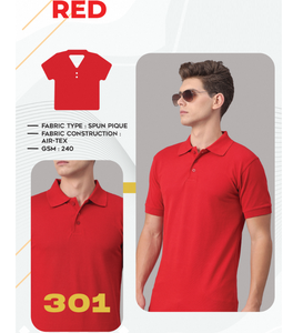 T-shirt pour homme en piqué Air Tex, 240 GSM, léger, respirant, tissu doux, parfait pour un usage quotidien décontracté - Product Image 2