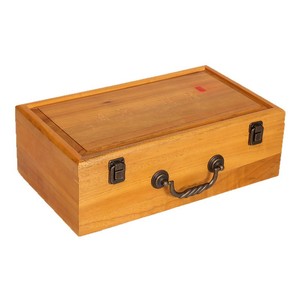 Caja de Madera Sólida para Caligrafía y Pintura, Rectangular, Color Madera JS-055, Organizador de Oficina, Almacenamiento - Product Image 3