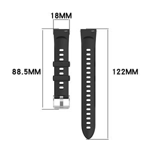 Correas de Silicona Onduladas Universales de 18 mm con Hebilla de Presión, Correa Deportiva Cómoda para Reloj 6 de 41 mm, Correa Suave y Transpirable - Product Image 3