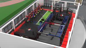 Cage Portable pour <span class=keywords><strong>MMA</strong></span> et Boxe avec Anneau de Levage, Équipement pour Entraînement et Compétition - Product Image 4