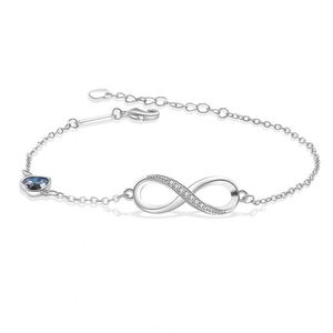 Heart-Shaped Crystal <b>Infinity</b> Figure 8 <b>Bracelet</b> Women Micro-inlaid Zircon Adjustable <b>Bracelet</b> Shaped <b>Infinity</b> Women's Jewelry - Product Image 5