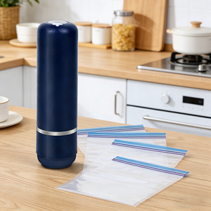 Macchina per Sottovuoto Elettrica Domestica Senza Fili, Pompa per Alimenti Ricaricabile con Aspirazione Potente e Funzione One-Key in ABS - Product Image 5