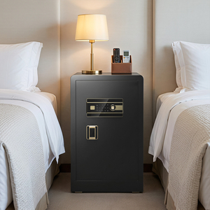 Coffre-fort électronique numérique biométrique en métal pour hôtel, coffre de rangement en acier, sécurité domestique, rangement <span class=keywords><strong>secret</strong></span>, coffre-fort pour argent - Product Image 5