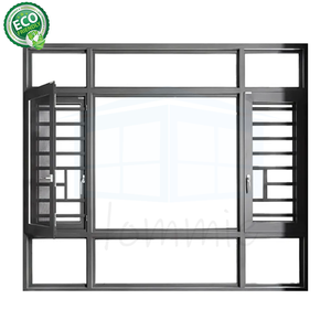 หน้าต่างบานอลูมิเนียมสไตล์ยุโรปที่ทันสมัยกรอบสแตนเลสพับได้สองชั้นแบบคงที่สำหรับบ้านวิลล่าโรงแรม - Product Image 2