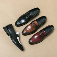 Mocassins d'été pour hommes Haoshi, brodés, chaussures de mariage, confortables avec coussin d'air, semelle extérieure en caoutchouc souple, à enfiler