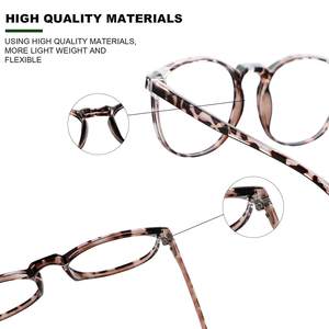 نظارات مخصصة مانعة للضوء الأزرق للنساء والرجال نظارات كمبيوتر مستديرة عتيقة مضادة لإجهاد العين وهج الأشعة تحت البنفسجية ، نظارات الألعاب - Product Image 6