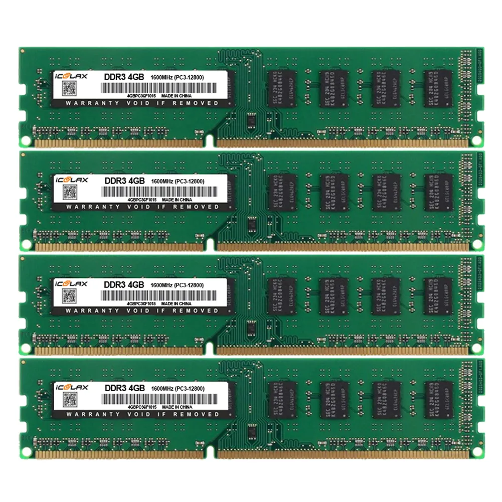 ICOOLAX Custom Ram DDR3 2GB 4GB 8GB Desktop Computer Ram DDR 3 16GB 1066MHz 1333MHz 1600MHz Memorias DDR3 Original Pc RAMs