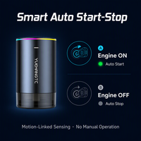 Diffuseur d'arômes de voiture à ultrasons CE RoHS avec projection d'étoiles, 7 couleurs RGB, marche/arrêt automatique, sûr pour bébé, vente en gros OEM