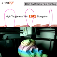 스팅3디 PLA 3D 프린팅 필라멘트 1.75mm PLA 필라멘트 2kg 3kg 5kg 1.75mm PLA 3D 프린터 필라멘트 PETG ASA ABS TPU 3D 프린터용