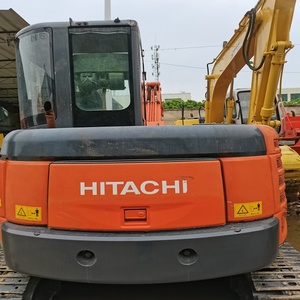 Mini-excavatrice d'occasion Hitachi ZX65 d'origine japonaise, 6,5 tonnes, excavatrice hydraulique sur chenilles, certifiée CE EPA pour la construction - Product Image 3