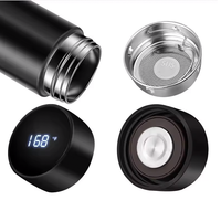 Bouteille d'Eau Intelligente à Isolation Métallique, Affichage LED de Température, Thermos Isotherme Intelligent en Acier Inoxydable