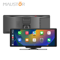 Lecteur multimédia MP5 portable pour voiture avec écran IPS universel de 10,26 pouces, CarPlay sans fil, Android Auto, en stock chez Maustor Factory