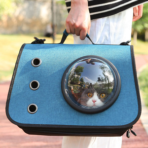 Sac à dos de voyage pour animaux de compagnie Oxford personnalisé OEM, pliable, respirant, sac de transport pour animaux de compagnie pour chiens et chats - Product Image 2