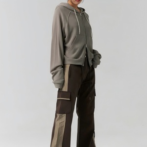 สินค้ามาใหม่ เสื้อถักคุณภาพสูงสำหรับฤดูใบไม้ร่วง สไตล์วินเทจ แจ็คเก็ตถักแบบซิป แขนยาว ผ้าฝ้าย - Product Image 4