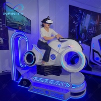 Simulateur de jeu de voiture de Cockpit de course de haute Performance de Sim 9D Vr simulateur de Machine de jeu Vr moto de course