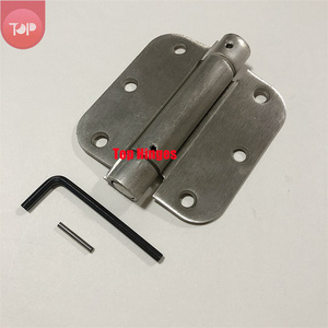 Charnière <span class=keywords><strong>de</strong></span> <span class=keywords><strong>porte</strong></span> à ressort en acier <span class=keywords><strong>de</strong></span> 3,5 pouces pour cuisine, chambre, extérieur et entrée - Fermeture douce, installation facile - Product Image 4