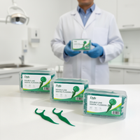Fil dentaire double avec cure-dents pour orthodontie, nettoyage des espaces entre les dents, idéal pour les voyages – Prix direct grossiste pour soins quotidiens