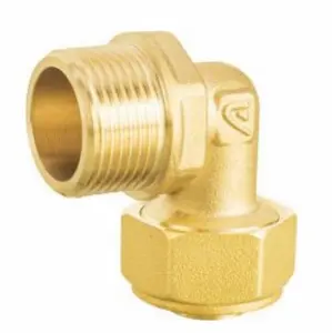 PEX Pipe Brass Fittings With External Elbow Double Thread