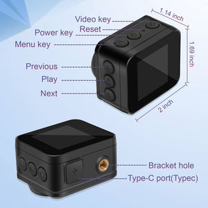 A35 8GB <span class=keywords><strong>Mini</strong></span> videocámara fotografía Motor bicicleta casco Drive grabadora WIFI grabación de vídeo Cámara de Acción - Product Image 4