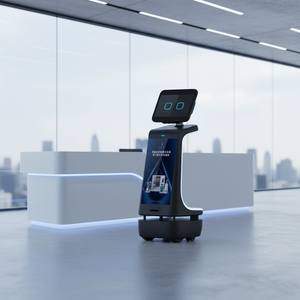 <span class=keywords><strong>Robot</strong></span> <span class=keywords><strong>de</strong></span> Servicio Inteligente Interactivo con Pantalla Grande para Recepción, Explicaciones, Diálogos, Ferias Comerciales y Salas <span class=keywords><strong>de</strong></span> Exposiciones - Product Image 5