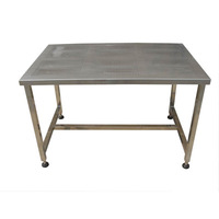 Table de travail en acier inoxydable poli de qualité commerciale pour cuisines de restaurants