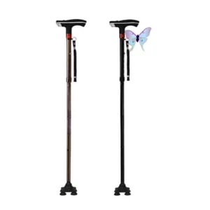 Vendita calda fornitori di porcellana attrezzature mediche LED bastoni da passeggio con allarme e luce a quattro gambe