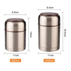 Mới Nhất Trẻ Em Chân Không Cách Nhiệt Thép Không Gỉ Nồi Súp Jar Thực Phẩm Ấm Container Thermos Cho Thực Phẩm Nóng