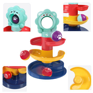 Circuit de billes en marbre 3, 5 ou 7 niveaux avec glissière et son de froissement pour l'éveil des tout-petits, développement de la coordination œil-main, cadeau éducatif - Product Image 3
