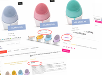 Limpiador facial eléctrico de silicona líquida para hombre, dispositivo de limpieza facial resistente al agua, cepillo para el cuidado de la piel