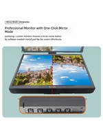 Futureshield Téléprompteur à grand écran de 20 pouces avec IA et guidage vocal, options écran simple/double, compatible smartphones/tablettes, format de poche