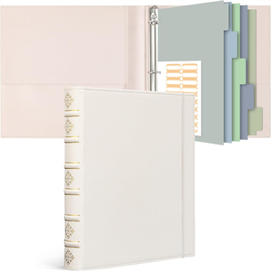 Carpeta de logotipo personalizado directo de fábrica Carpeta de documentos <span class=keywords><strong>A4</strong></span> Carpeta de archivos de <span class=keywords><strong>3</strong></span> anillos Carpeta de anillas de cuero <span class=keywords><strong>A4</strong></span> para documentos escolares y de oficina - Product Image 1